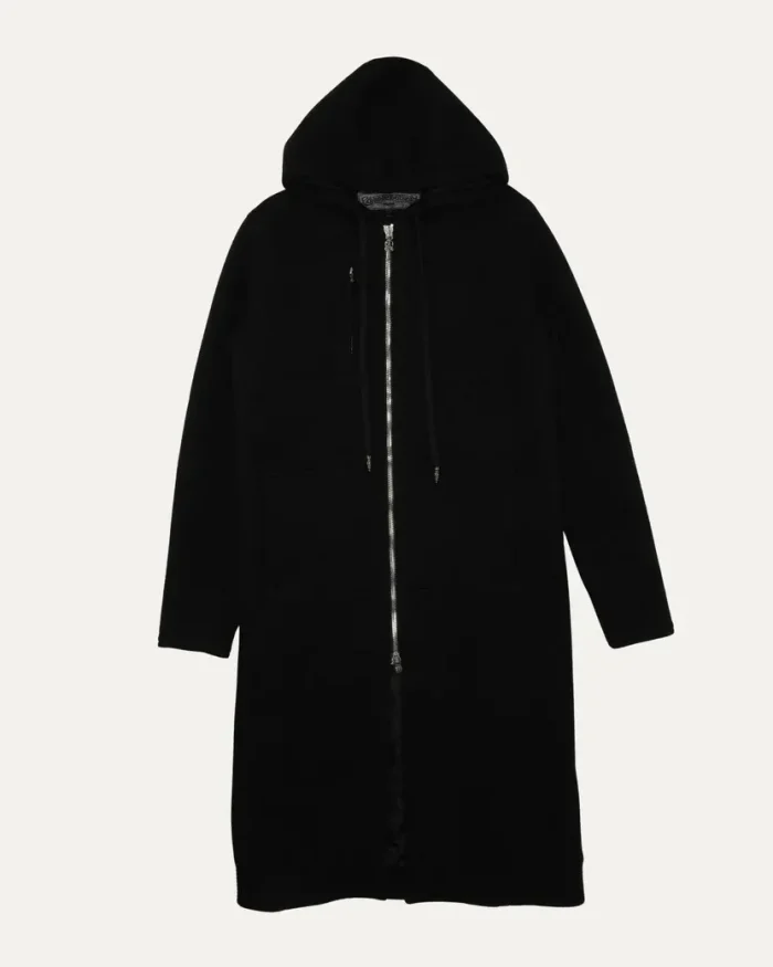 Chrome Hearts Wool Hooded Zip Up Coat