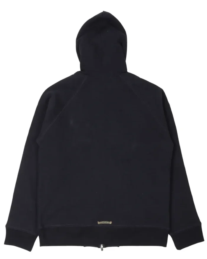 Chrome Hearts Cross Patch Zip-Up Hoodie