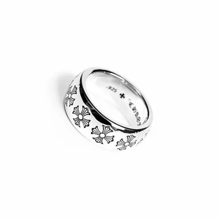 CH ETCHED PLUS BAND RING