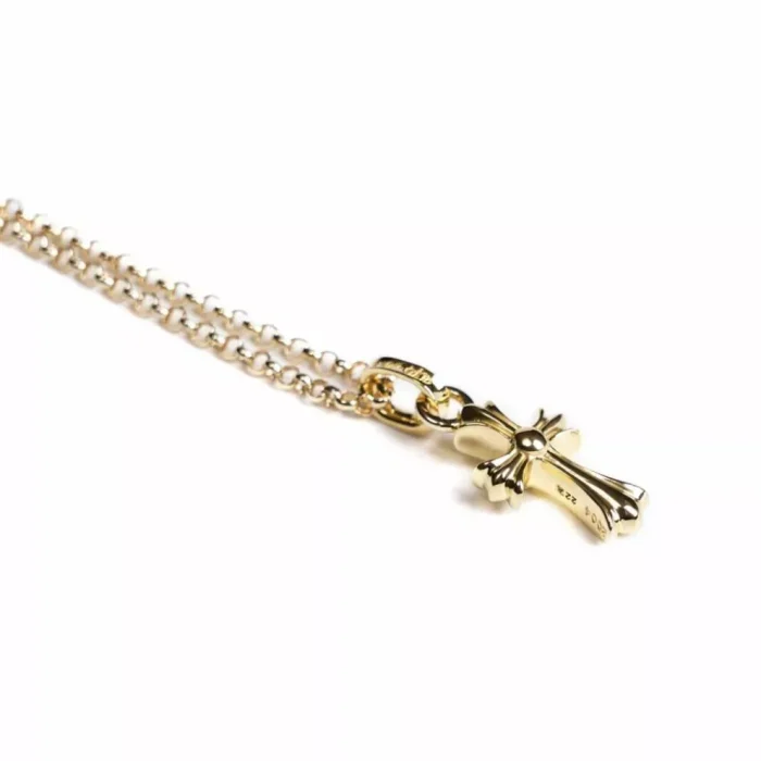 CH 22K GOLD CROSS BABY FAT CHARM