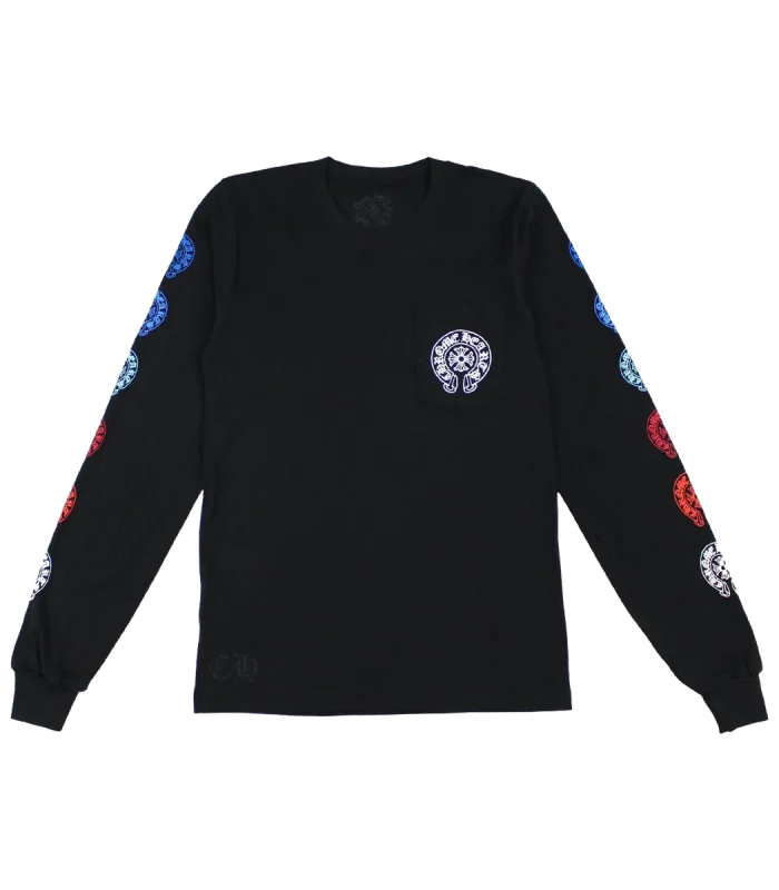 Chrome Multi Color Horseshoe Long Sleeve T Shirt