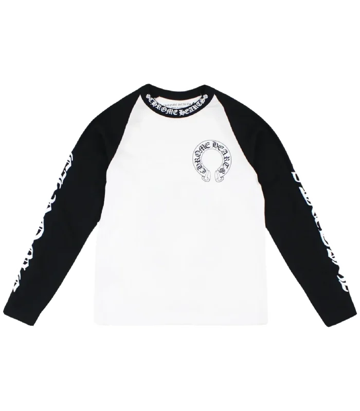 Chrome Hearts Neck Letters Horseshoe Long Sleeve Shirt