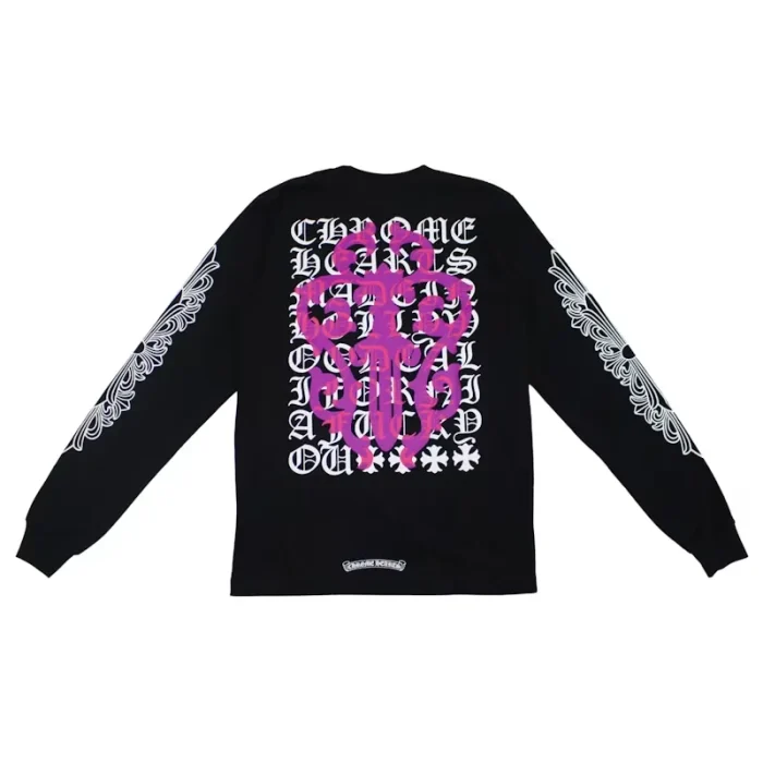 Chrome Hearts Eye Chart Dagger Longsleeve T-shirt Black