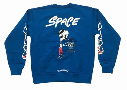 Chrome Hearts Matty Boy Space Crewneck Sweatshirt Blue