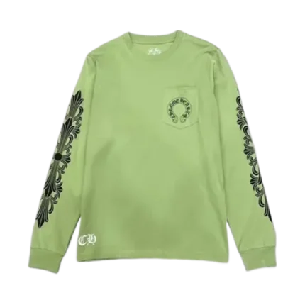 Chrome Hearts Sage Green Long Sleeve Tee