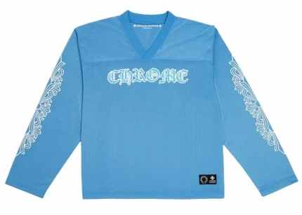 Chrome Hearts Sports Mesh Warm Up Jersey Blue