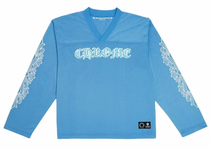 Chrome Hearts Sports Mesh Warm Up Jersey Blue