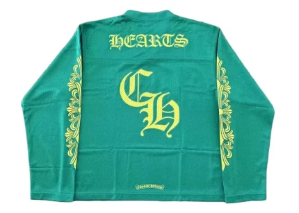 Chrome Hearts Sports Mesh Warm Up Jersey Green/Yellow