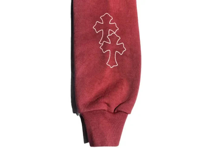 Chrome Hearts x Drake Certified Chrome Hand Dyed Hoodie Washed Red