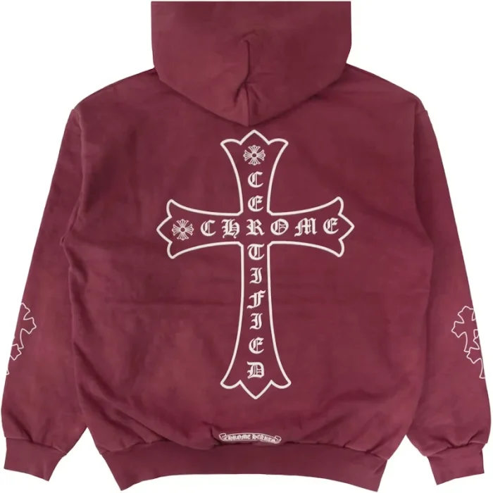 Chrome Hearts x Drake Certified Chrome Hand Dyed Hoodie Washed Red (Miami Exclusive)