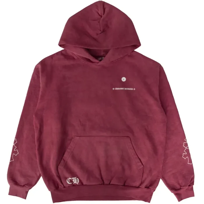 Chrome Hearts x Drake Certified Chrome Hand Dyed Hoodie Washed Red (Miami Exclusive)