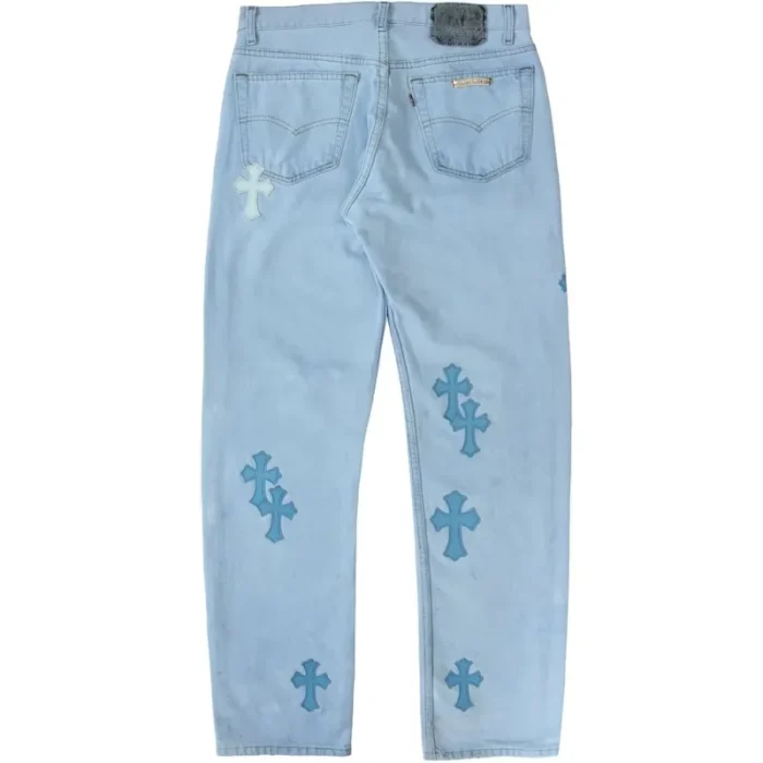 Chrome Hearts x Drake Certified Lover Boy Vintage Levi's Jeans Washed Blue (Miami Exclusive)