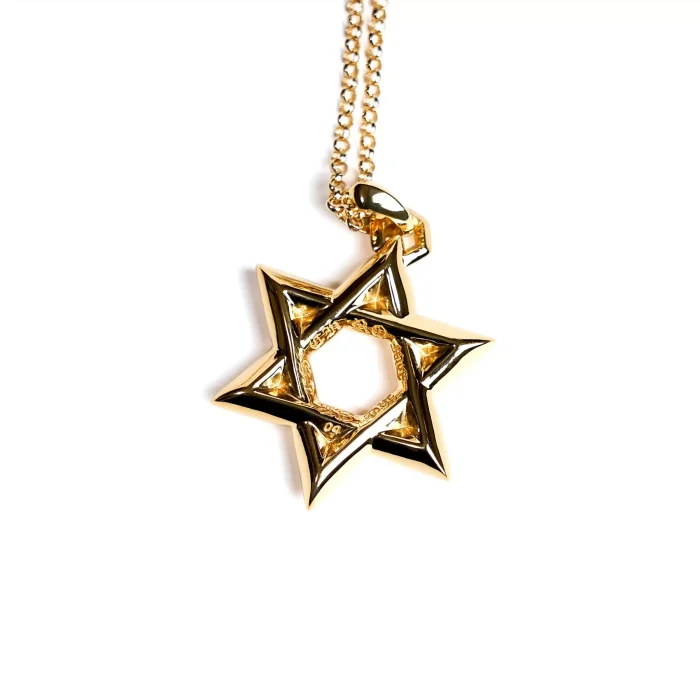 CH 22K GOLD STAR OF DAVID PENDANT