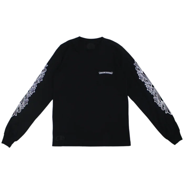Chrome Hearts Eye Chart Pink Dagger Long Sleeve T Shirt