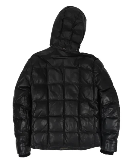 Chrome Hearts Leather Puffer Down Jacket