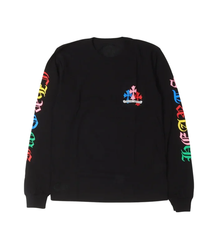 Chrome Hearts Multicolor Cross Long Sleeve T Shirt