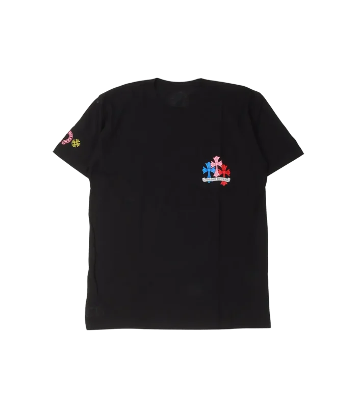 Chrome Hearts Multicolor-Cross-T-Shirt Black