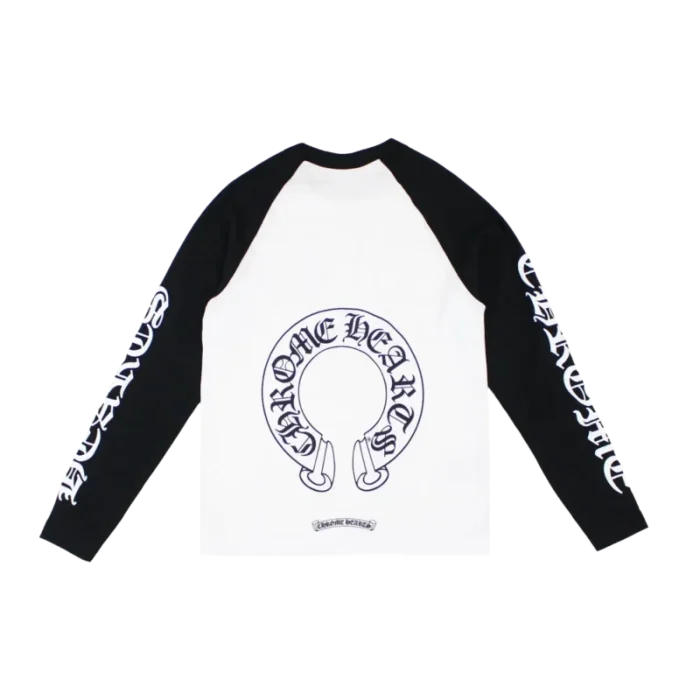 Chrome Hearts Neck Letters Horseshoe Long Sleeve Shirt