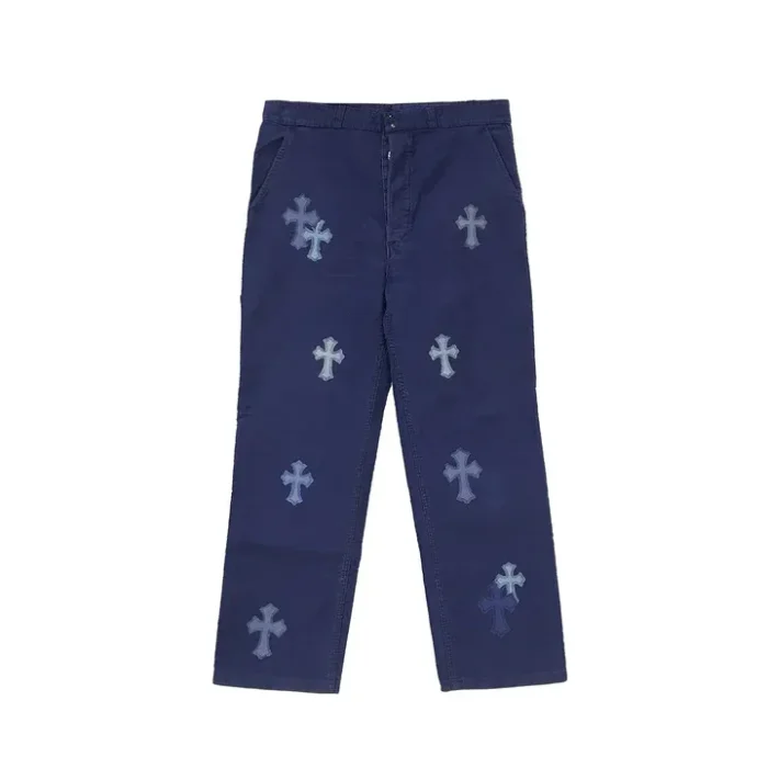 Chrome Hearts Blue Leather Cross Patch Carpenter