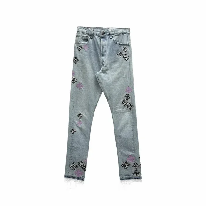 Chrome Hearts Levi's 501 F&F Exclusive Horsehair&Purple Patch Jeans