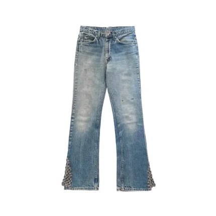 Chrome Hearts Levi's 517 Star Leather Jeans