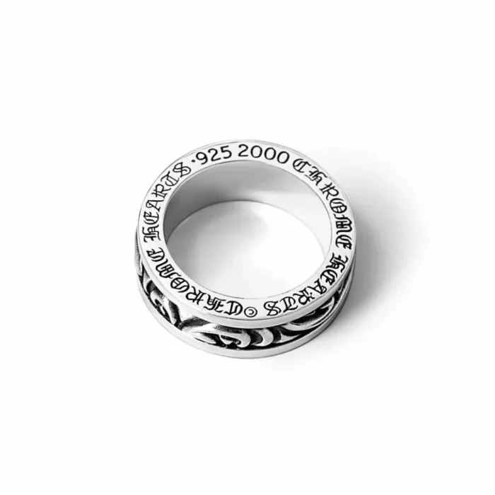 CH SCROLL SPINNER RING