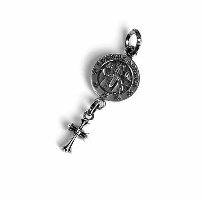 CH ANGEL MEDALLION BABY CROSS CHARM