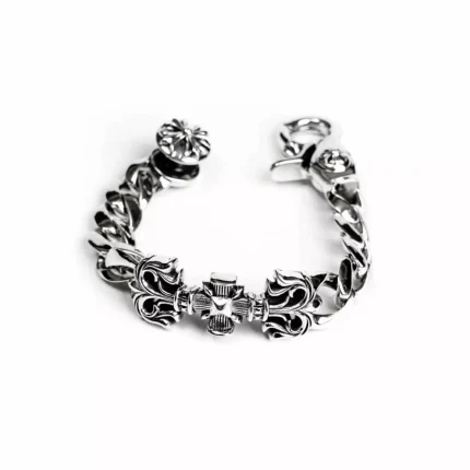 CH FILIGREE SQUARE CROSS CLIP BRACELET