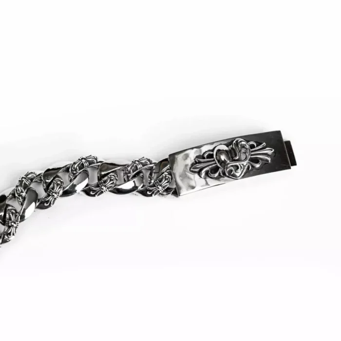 CH HEART INSIGNIA ID FANCY CHAIN BRACELET