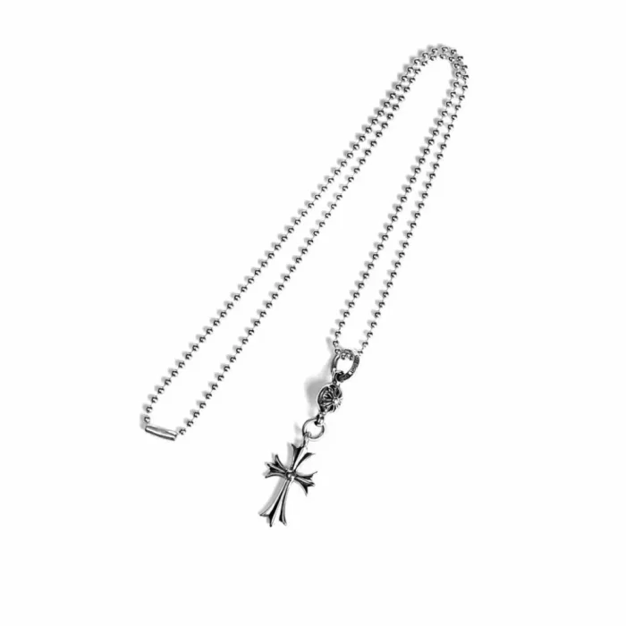 CH TINY CH CROSS WITH ONE SILVER BALL CHARM