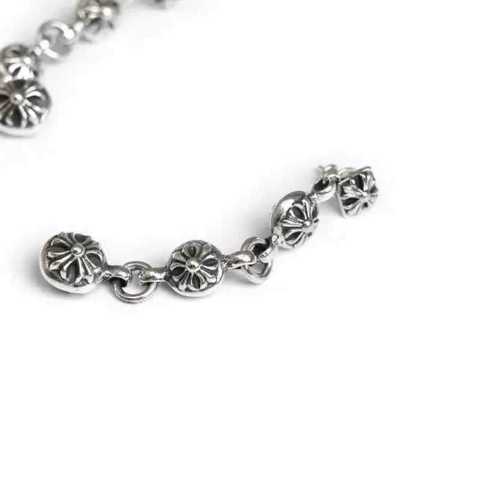 CH CROSSBALL THREE DROP EARRING