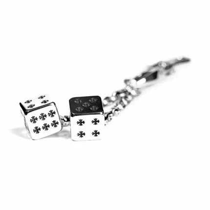 CH DICE KEYCHAIN