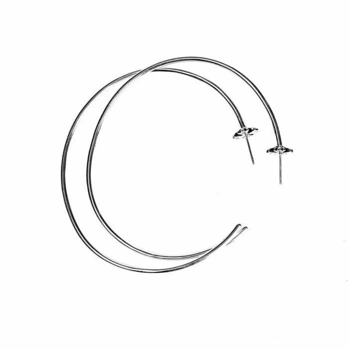 CH PLUS HOOP EARRING